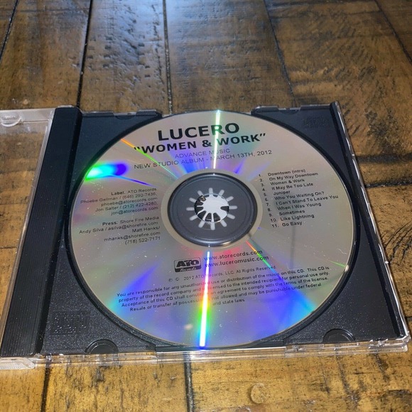 Women Work - Audio CD By Lucero - Promotional Rare ATO - Picture 2 of 4